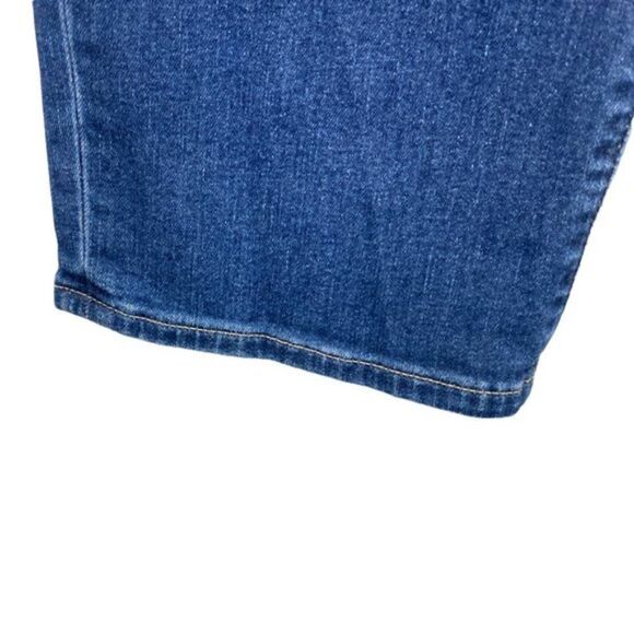 Gap Women's Classic Straight High Rise Stretch Med Indigo Wash Jeans US 34 18 RS - Picture 7 of 12